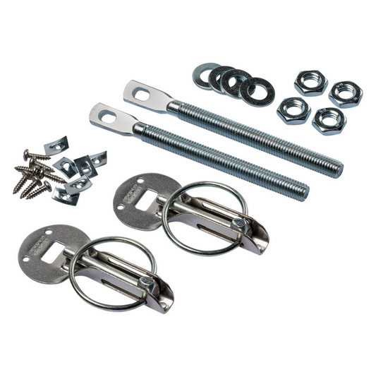 Sparco Steel Racing Hood Pin Latch - Silver
