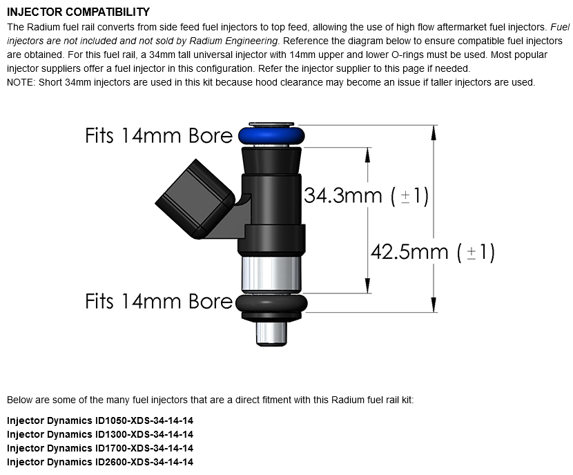 Radium Engineering S13 Silvia SR20DET Fuel Rail Top Feed Conversion Kit