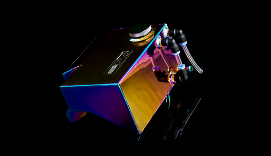 Weapon R Coolant Overflow Tank NEO Titanium Aluminum - 89-94 240SX S13