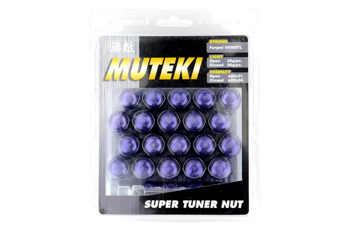 Wheel Mate Muteki Closed End Lug Nuts - Purple 12x1.25