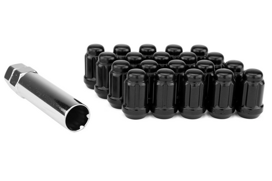 Wheel Mate Muteki Closed End Lug Nuts - Deep Black 12x1.25