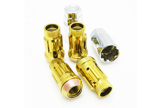 Wheel Mate Muteki SR45R Lug Nut 4PCS Lock Set 12x1.25 45mm - Yellow