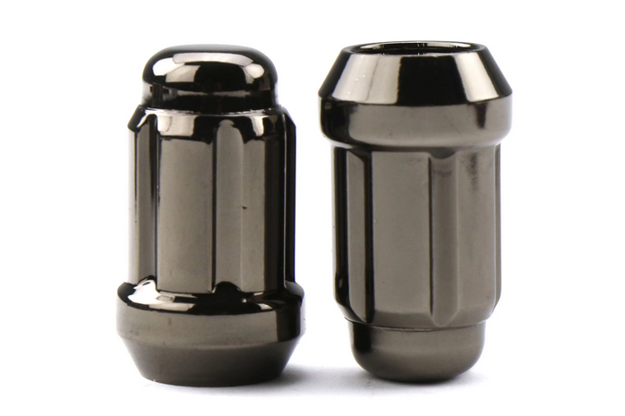 Wheel Mate Muteki Closed End Lug Nuts - Black Chrome 12x1.25