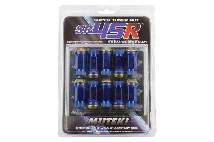 Wheel Mate Muteki SR45R Anti-Scratch Lug Nut Kit 12x1.25 - Blue