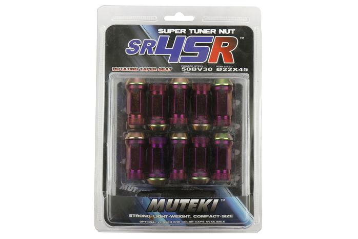 Wheel Mate Muteki SR45R Anti-Scratch Lug Nut Kit 12x1.25 - Burned Titanium