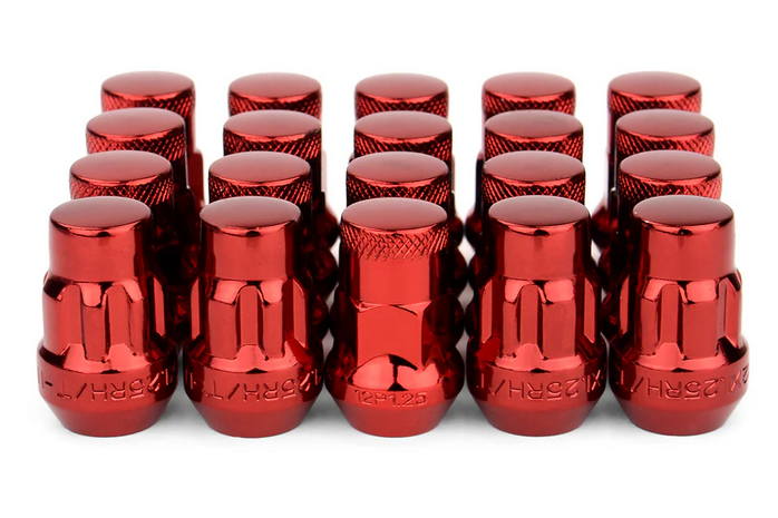 Wheel Mate Muteki SR35 Close End Lug Nuts w/ Lock Set 12x1.25 35mm - Red