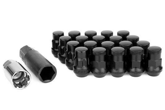 Wheel Mate Muteki SR35 Close End Lug Nuts w/ Lock Set 12x1.25 35mm - Black