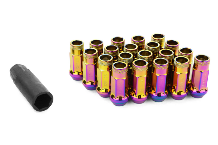 Wheel Mate Muteki SR48 Open End Lug Nuts 12x1.25 48mm - Neo Chrome