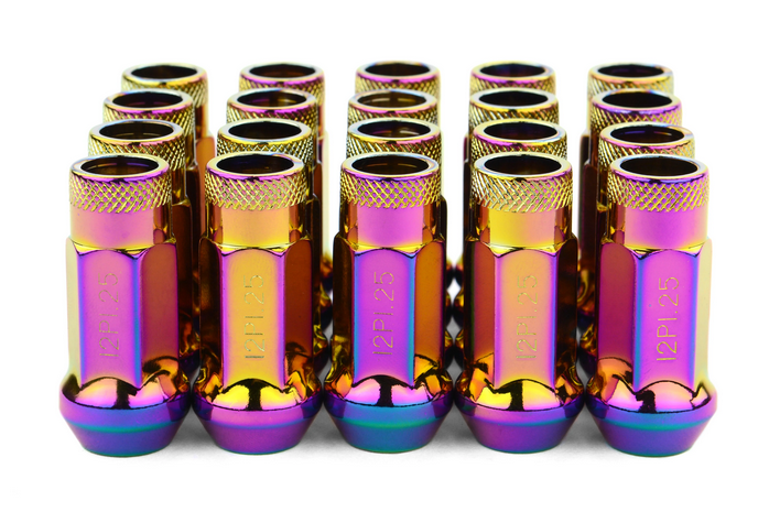 Wheel Mate Muteki SR48 Open End Lug Nuts 12x1.25 48mm - Neo Chrome