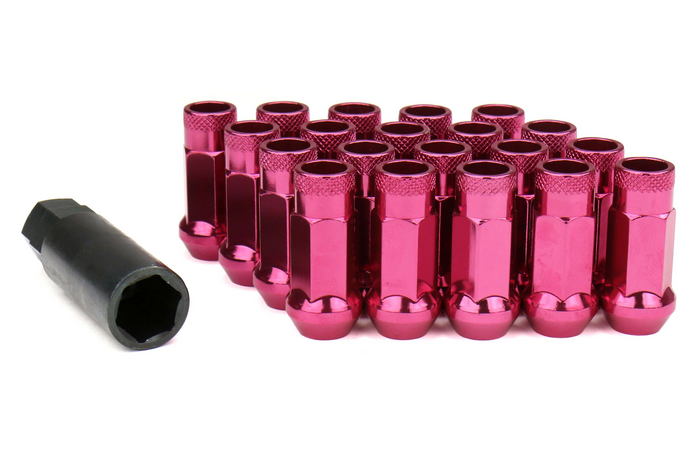 Wheel Mate Muteki SR48 Open End Lug Nuts 12x1.25 48mm - Chrome Pink