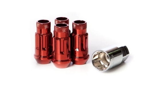 Wheel Mate Muteki SR48 Open End Lug Lock Nut 4PCS 12x1.25 48mm - Red
