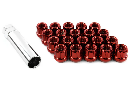 Wheel Mate Muteki Open End Lug Nuts - Red 12x1.25