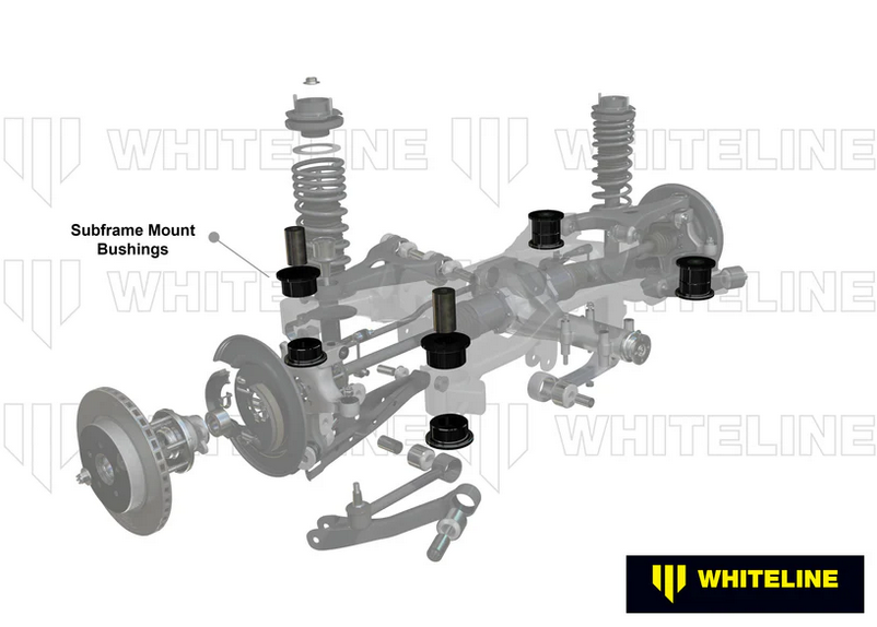Whiteline Rear Subframe Mount Bushings - 89-98 Nissan 240SX S13 S14