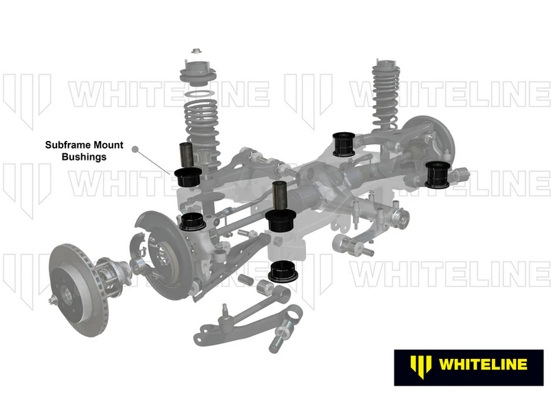 Whiteline Rear Subframe Mount Bushings - 89-98 240SX S13 S14