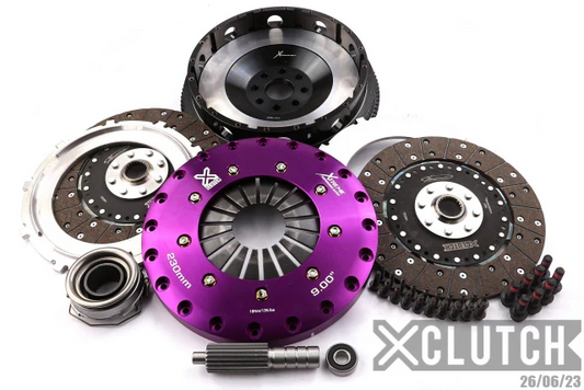 XClutch 2JZ GE Stage 4 - Twin Disc Rigid Organic Clutch Kit 890tq