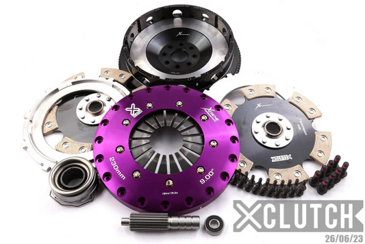 XClutch 2JZ GE Stage 5 - 9.0" Twin Disc Rigid Ceramic Clutch Kit 1350tq