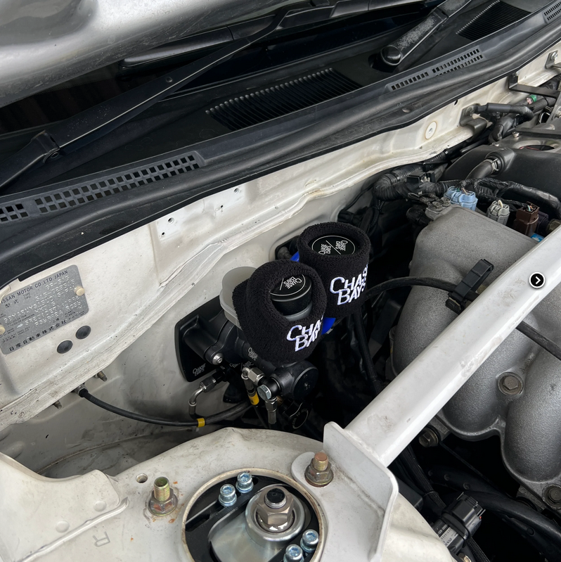 Chase Bays Nissan 240SX S13/S14/S15 Large Bore 3/4 Clutch Master Cyl Adapter & OEMC BBE Reservoir Kit