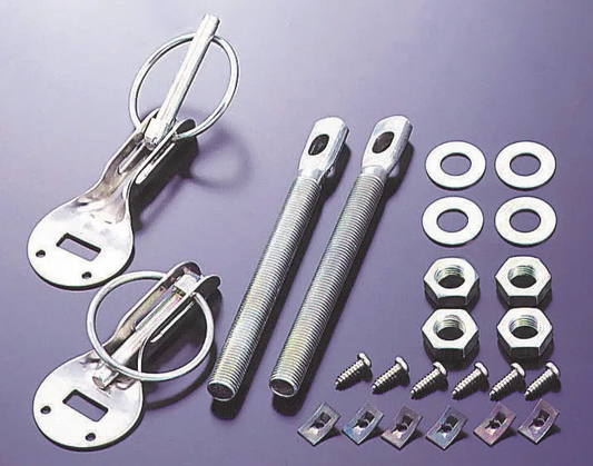Cusco Universal Aluminum Hood Pin Kit - Silver Side-Lock Type