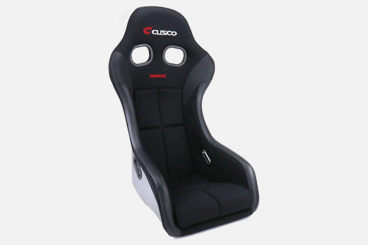Cusco Bride ZETA IV +C FIA Racing Bucket Seat - FRP - Black Leather / Silver Shell