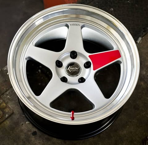 Kansei KNP Red Spoke Stickers (Pack of 4)