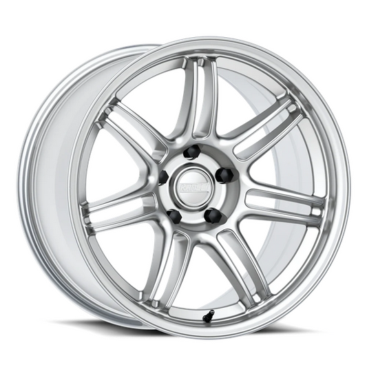 Kansei K17H Seven 18x10.5in +22 5x114.3 - Hyper Silver Wheel