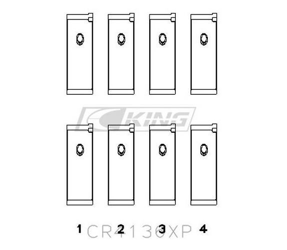 King Racing Connecting Rod Bearings For SR20 RB25 RB26 CR4136XP - Standard