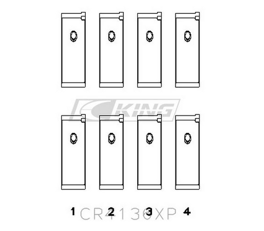 King Racing Connecting Rod Bearings For SR20 RB25 RB26 CR4136XP - STDX
