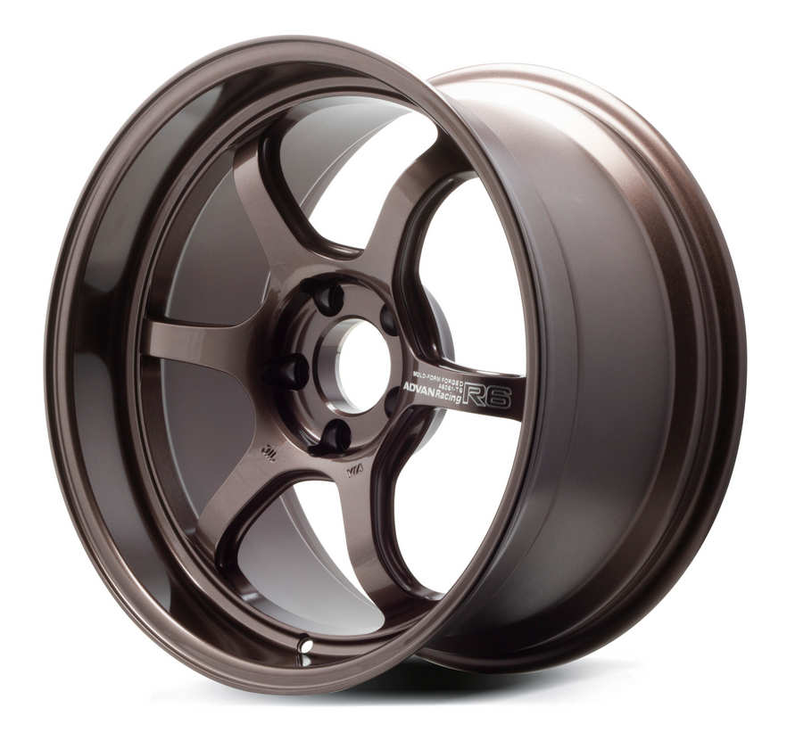 Advan R6 18x9.5 +05 5x114.3 Racing Copper Bronze Wheel