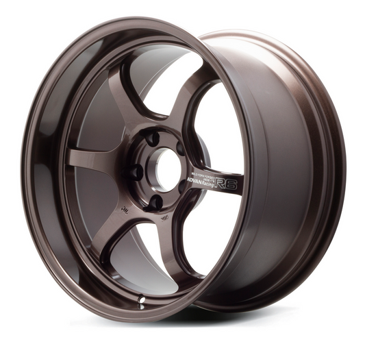 Advan R6 18x10.0 +24 5x114.3 Racing Copper Bronze Wheel