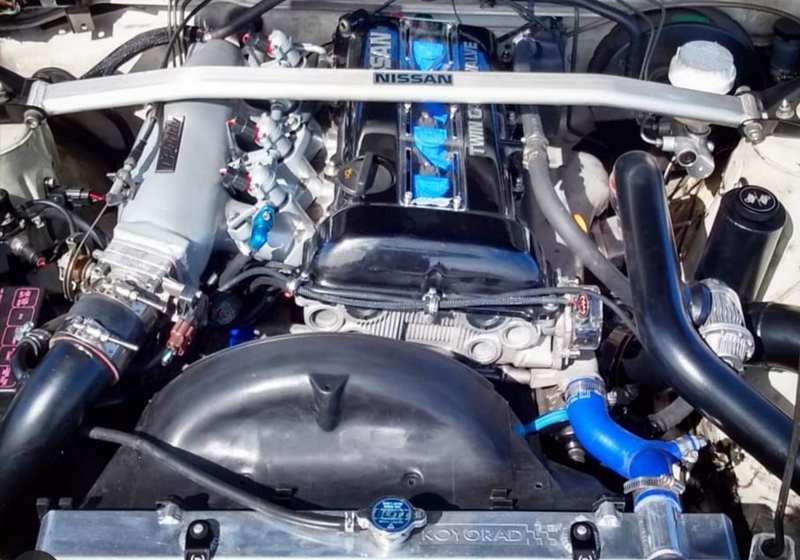 P2M SR20DET 4-Ply Radiator Cooling Performer Hose w/Alum Clamps - Blue