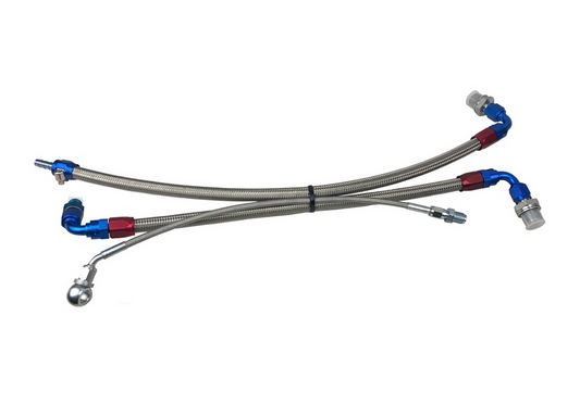 P2M Nissan RB25 Steel Braided Turbo Line Kit