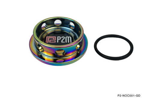 P2M Round Neo Chrome Oil Cap - Toyota (Non-Clip Type)