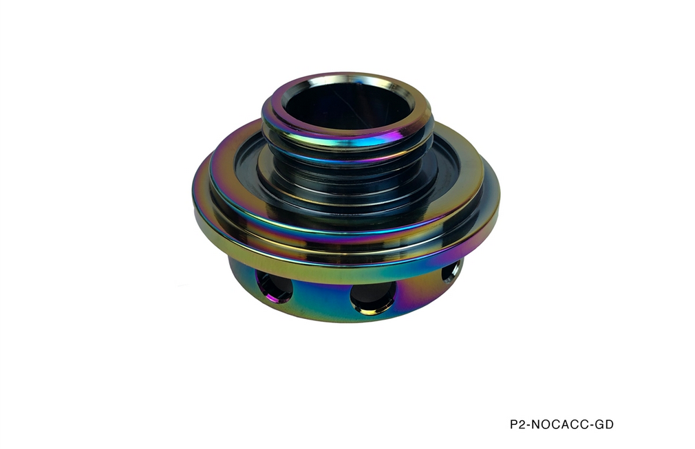 P2M Round Neo Chrome Oil Cap - Toyota (Non-Clip Type)
