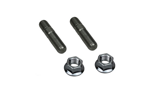 P2M 2-Pcs Stainless Exhaust Double Head Stud Nut Set - M10X1.25