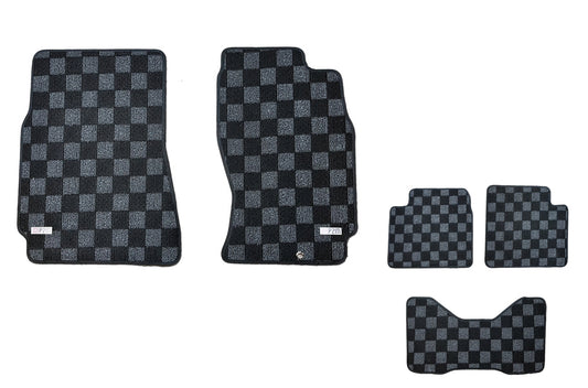 P2M R33 GTR Skyline Front + Rear Checkered Race Floor Mats