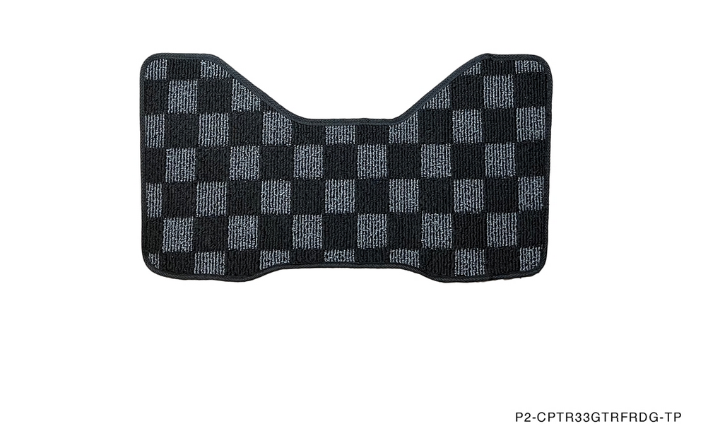 P2M R33 GTR Skyline Front + Rear Checkered Race Floor Mats