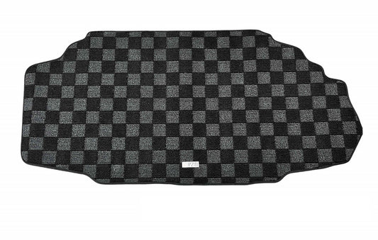 P2M R34 GTR Skyline Checkered Rear Trunk Mat - Dark Grey