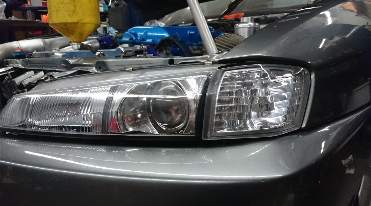 P2M S14 Kouki Front Headlight Corner Lights Clear - PAIR