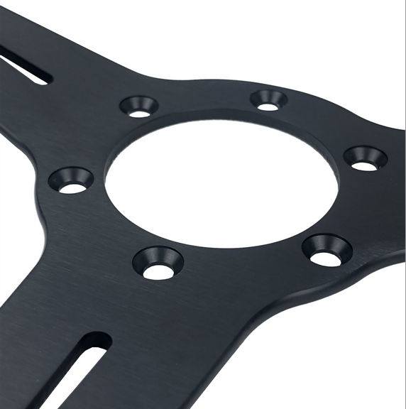 P2M 340mm Competition Steering Wheel - 30mm Dish Perforated Leather