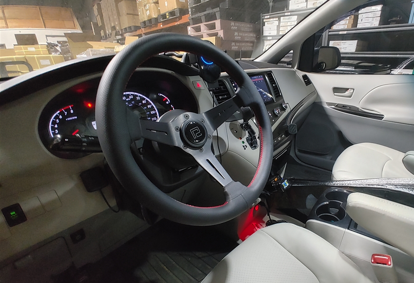 P2M 340mm Competition Steering Wheel - 60mm Deep Dish Perforated Leather