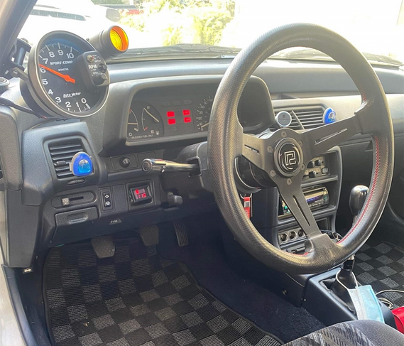 P2M 340mm Competition Steering Wheel - 60mm Deep Dish Perforated Leather