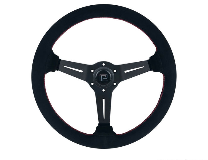 P2M 340mm Competition Steering Wheel - 60mm Deep Dish Suede