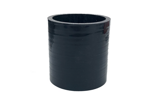 P2M 2.25in ID 4-Ply Straight Hose Coupler - Black 3in Lenght