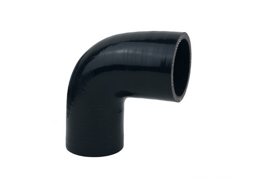 P2M 3in 4-Ply 90 Degree Elbow Hose Coupler - Black
