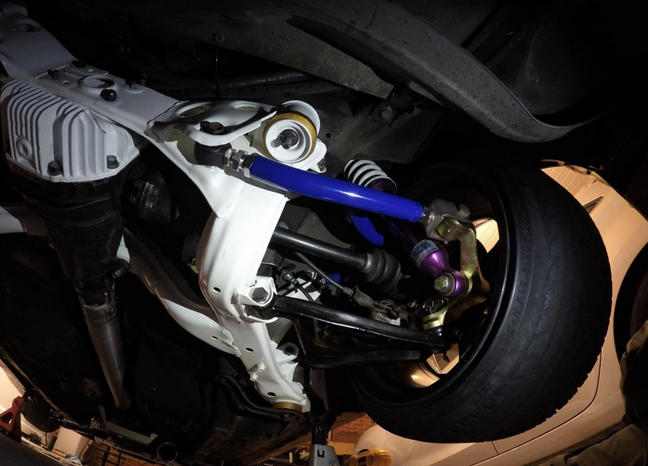 P2M Nissan S14 240sx Rear Angled Toe Control Rods - Extreme Drop Version