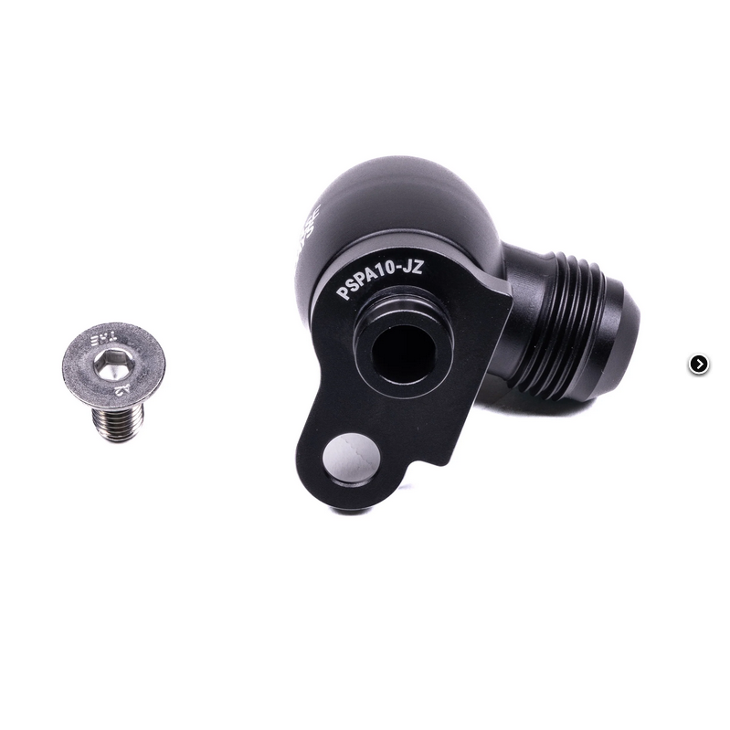 Chase Bays 1JZ/2JZ/BEAMS 10AN Power Steering Pump Feed Adapter - V2