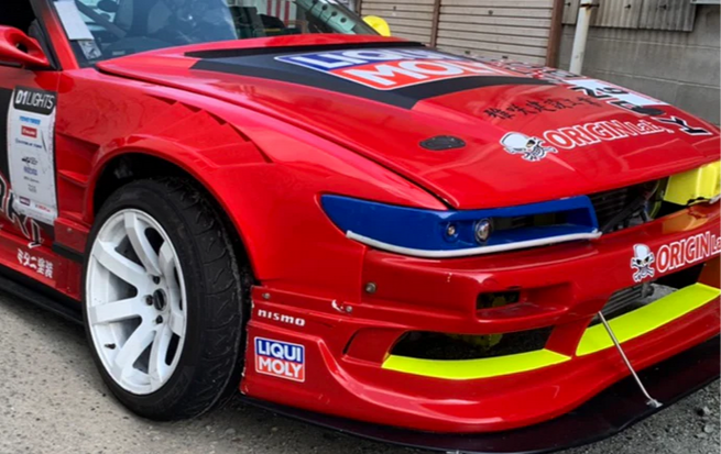 Origin Nissan S13 Silvia Front Fenders +55mm Sameera Vent - PAIR
