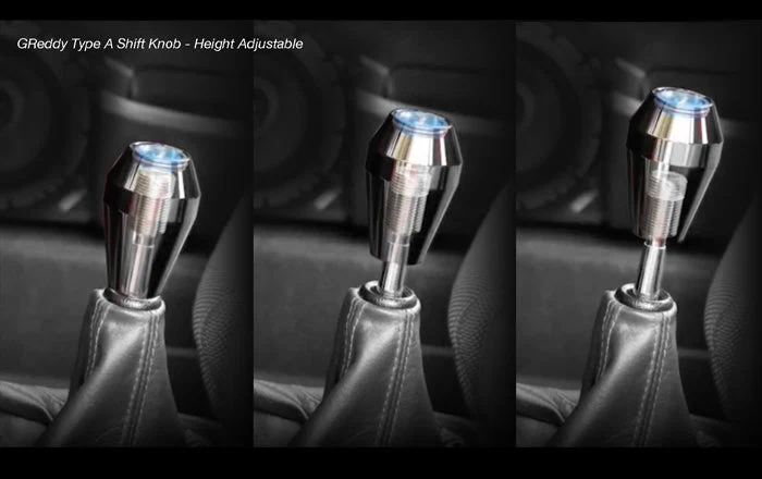 Greddy Polished Shift Knob A02 - Low Type w/ Reverse Lockout Lever