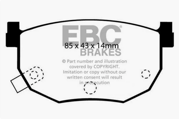 EBC Bluestuff 240sx S13 / S14 Rear Brake Pads - Stock Calipers