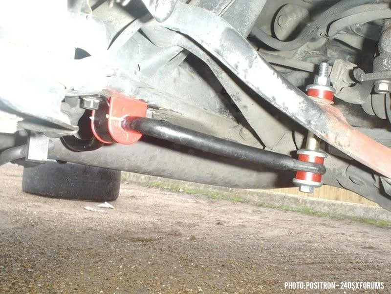 Energy Suspension 240sx S13 Rear Sway Bar 15mm Bushing Set - RED